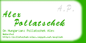 alex pollatschek business card